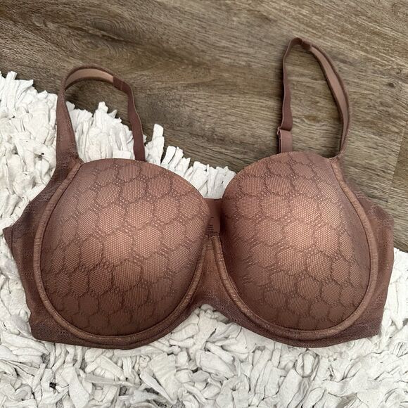 Soma Stunning Support Geo Lace Full Coverage Bra 38DD - Picture 2 of 4